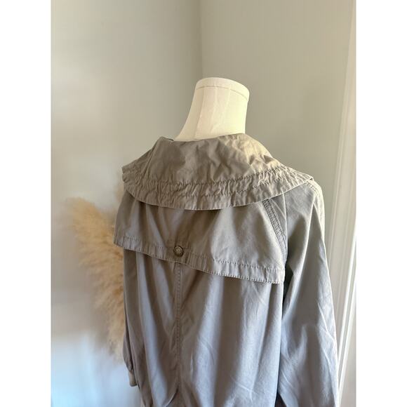 Loft Bomber Jacket Size Large Gray Lightweight Utility Zip Up Coat - Picture 7 of 11